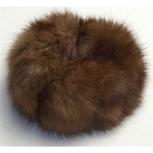 Fur hair tie - fur, sable