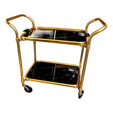 Vintage ‘Lumium’ Petite 2 Tier Tea Trolley / Bar Cart