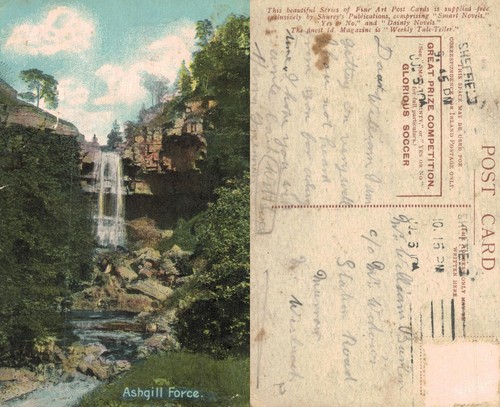 Vintage postcard ashgill - vintage,