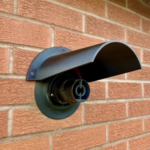 Boiler flue rain snow - flue, cover