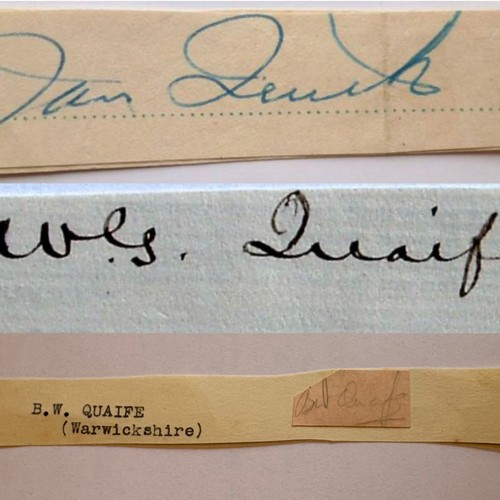 Cricket autograph surname - cricket,