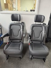 Mercedes Vito /V Class Black Leather Captain Seat X1. 2015- 2023 NO Rails