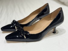LK Bennett UK Black Patent Low