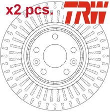 X2 PCS FRONT BRAKE DISC SET