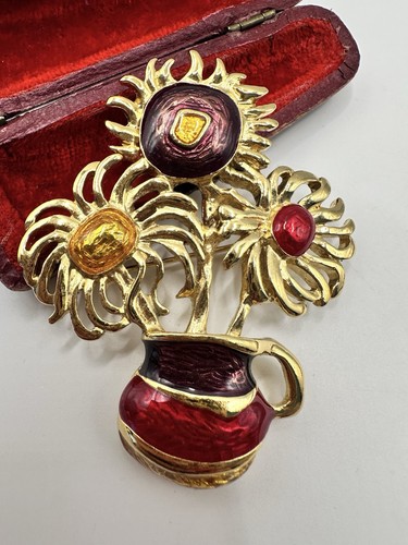 Vintage large red enamel - vintage,