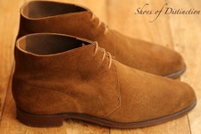 Crockett & Jones Chukka Tan Brown Suede Boots Shoes Mens UK 7.5 D 8.5 EU 41.5