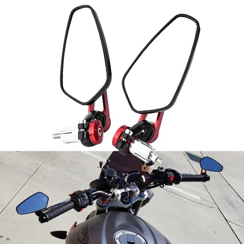 Bar end mirrors red - 7/8",