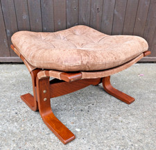 Leather Vintage 60s Footstool