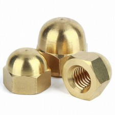 Dome nuts brass cap hex - nuts,
