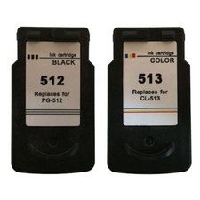 PG512 Black & CL513 Colour Reman Ink Cartridges For Canon PIXMA MP280 Printer