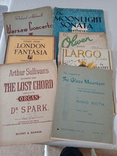 Vintage Piano Sheet Music Bundle Worn Covers But Music Scores Are Clear