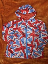 Next Girl Raincoat  2 3 Years Jacket  Union Jack British  Pocket On The Back...