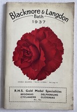 Original 1937 Seeds Catalogue - Blackmore & Langdon, Bath. 78 Pages