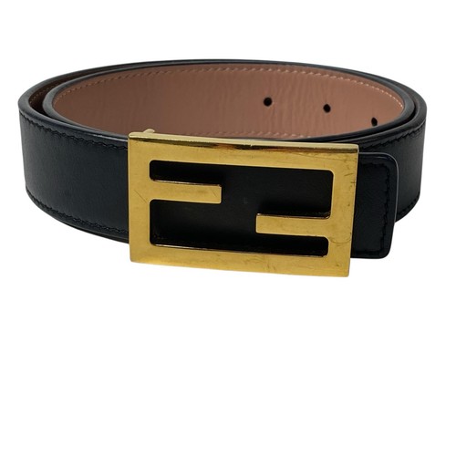 Fendi leather belt buckle - fendi, ff