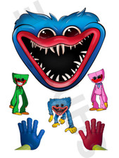 HUGGY WUGGY  edible Cake toppers A4 Icing /Wafer 