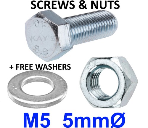 Bolts and nuts - m5,