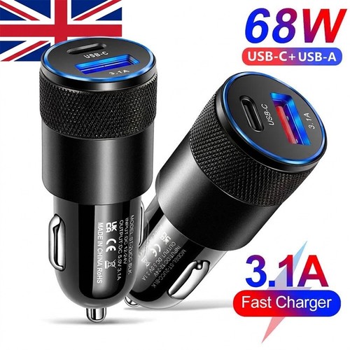 Fast car charger usb type - car,