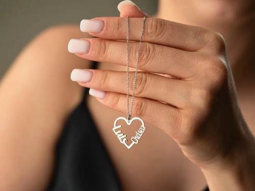 Stainless steel heart - stainless,