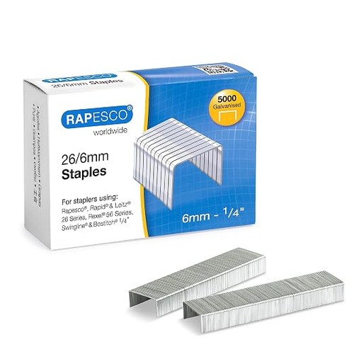 Rapesco galvanised staples - rapesco,