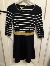 Monsoon Navy Striped 3/4