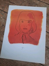 Allen Jones SIGNED Rosso Lithograph Italy 1977 David Hockney Peter Blake etc