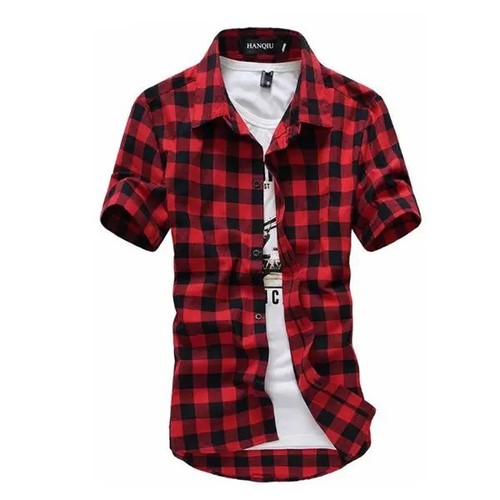 Mens red black plaid - mens, checkered