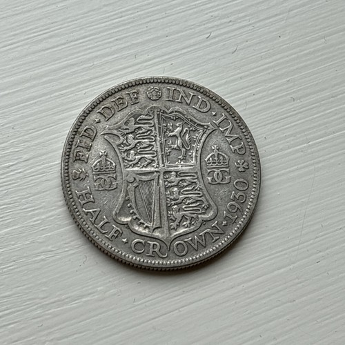 1930 half crown silver - 1930,