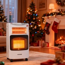 4.2KW Mobile Calor Gas Fire Butane Cabinet Heater with Regulator and Hose Indoor