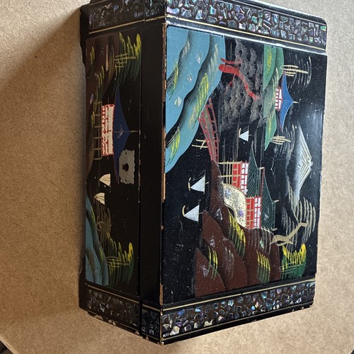 Japanese lacquered wooden - japanese,