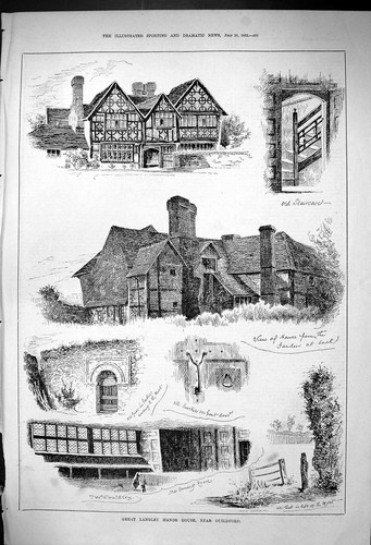 Antique old print - old,