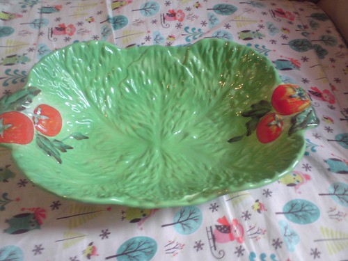 Beswick ware lettuce leaf and - leaf,
