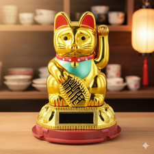 Lucky Cat 5" Waving Solar