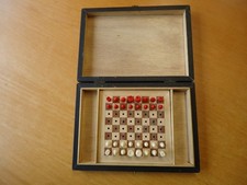 TRAVEL CHESS SET IN WOODEN CASE