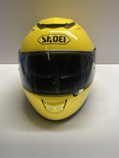 Shoei Full Face Motorcycle Helmet Yellow – Used Vintage Retro Racing Lid