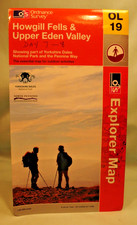 OS Explorer map OL19 Howgill Fells & Upper Eden  Ordnance Survey 2008 Good Cond