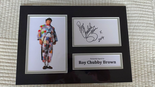 Roy chubby brown comedy signed - brown,