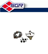 Brush holder for starter motor