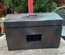 Ferret Bird Carrying Box  Upcycled Wood Painted Animal Hunting Camouflaged Game