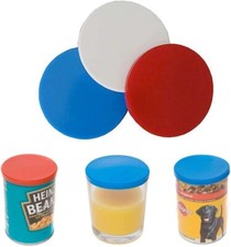 3 Plastic Can Lids Tin Covers