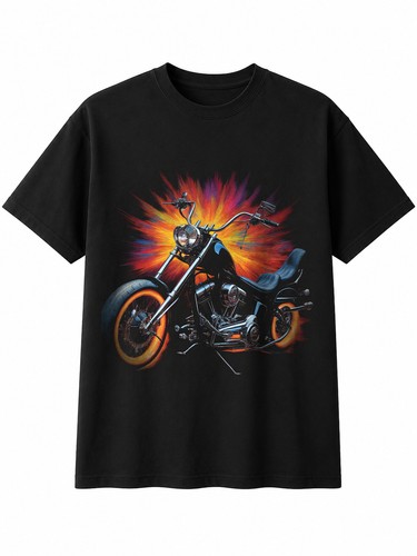Chopper motorcycle circle - motorcycle,
