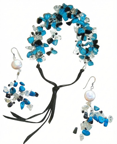 Real turquoise gemstone rock - gemstone,,