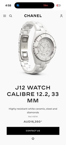 Chanel j12 white ceramic - j12, watch