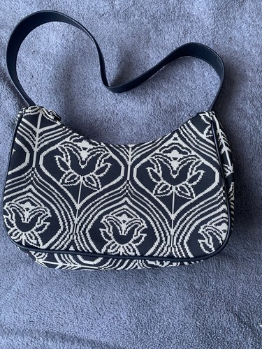 Shoulder handbag black white - shoulder,