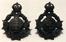 Royal Army Chaplains Department Collar Badges x 2 KC