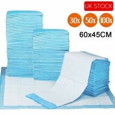 50/100/200 ABSORBENT LARGE PUPPY TRAINING PADS PET TOILET PEE WEE MAT UK 60X45CM