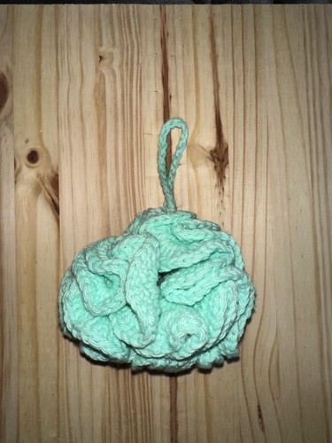 Handmade crochet loofah pouf - crochet, loofah/pouf
