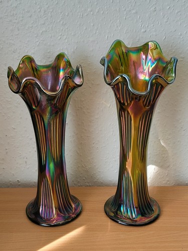Vintage carnival glass - 2x,