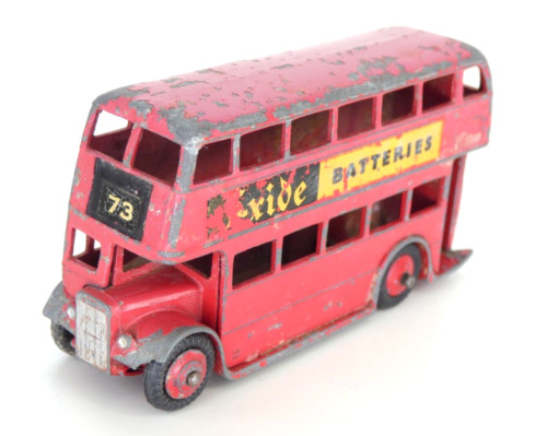 Dinky exide double decker bus - double,