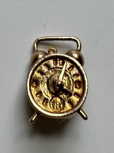 Vintage 9ct gold moving - gold, clock