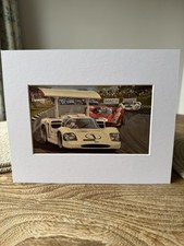 Phil Hill & Mike Spence 1967 Brands Hatch 1000 Mounted Michael Turner Print